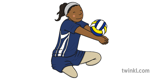 Paralympic Sitting Volleyball Illustration Twinkl