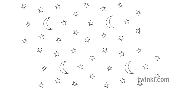 模式月亮和星星壁紙法國童話童話金雞三隻熊次級bw Rgb