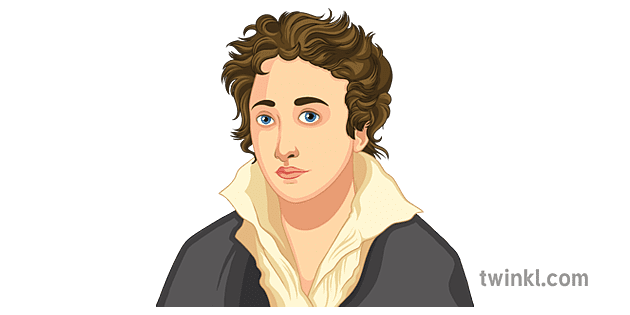 percy bysshe shelley english poets portrait ks3 ks4 - Twinkl