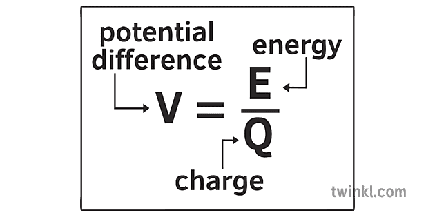 Rumus Perbedaan Potensial Hitam Putih - Twinkl