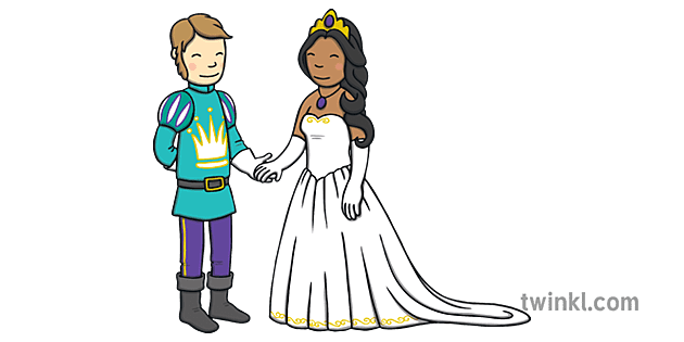 राजकुमार र राजकुमारी भित्र विवाह लुगा