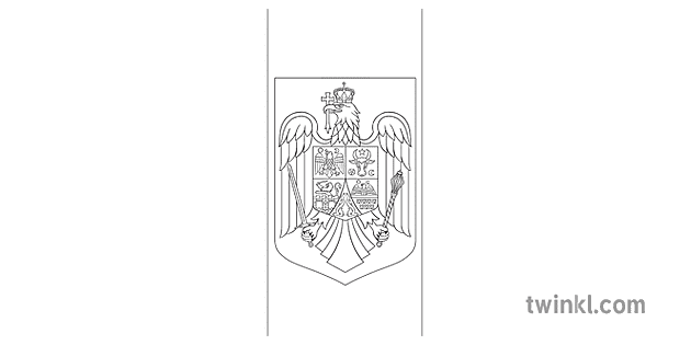 román címer zászló élettelen tárgy ks2 fekete fehér Illustration - Twinkl