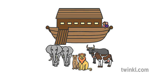 SYM Noahs Ark Colour Illustration