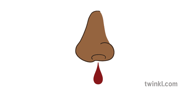 Sym Nose Bleed Colour Illustration Twinkl