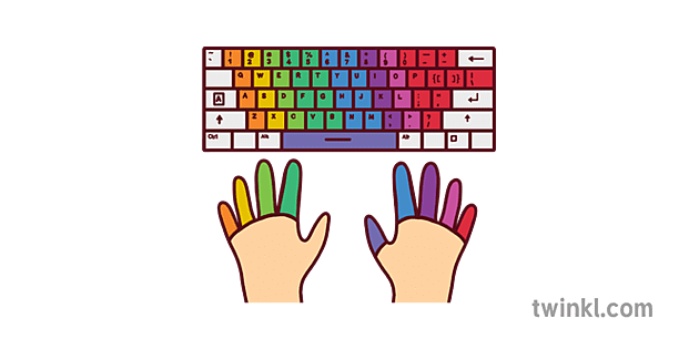 Sym Typing Guide Colour Illustration Twinkl