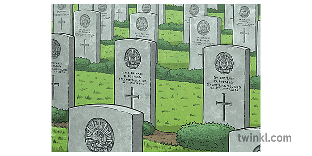 犠牲 戦争 オーストラリア 墓 記憶 日 Stw Ks2 Illustration