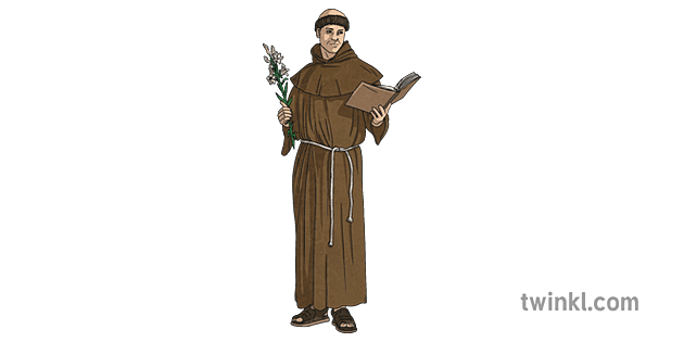 Saint Anthony Of Padua Ilustración