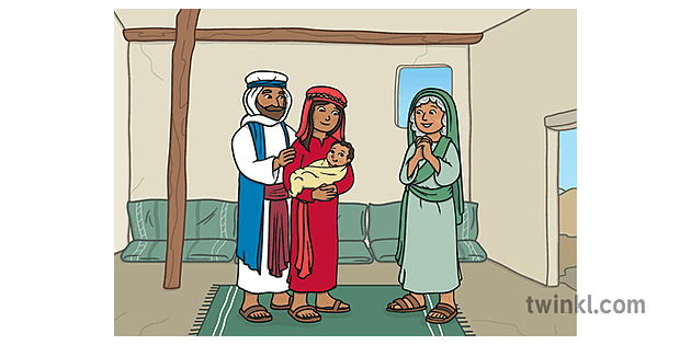 Scene 10 Bible Story Ruth and Naomi Illustration - Twinkl