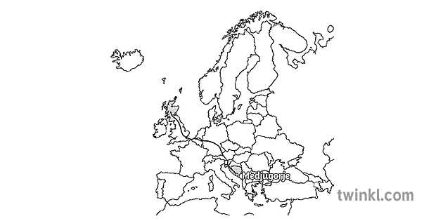 skotlanti medjugorje bosnia reitti eurooppa maailma maa kartta ks1