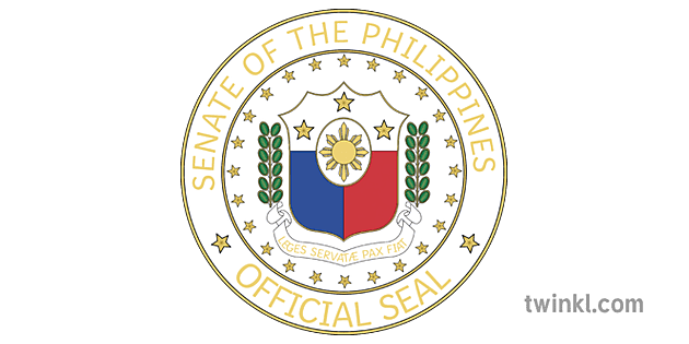 Seal of the Senate of the Philippines Illustration - Twinkl