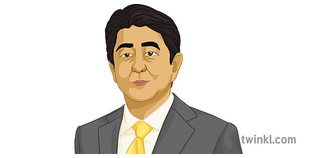 shinzo abe общ портрет япония значим индивидуален вторичен Illustration