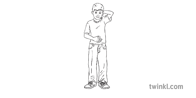 Simon Dit Frotter Ventre Enfant Garcon Jouer Jeu Mps Ks2 Gaeilge Bw Rgb