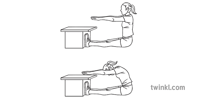 sit and reach steps sequence health fitness exercise pe secondary bw rgb