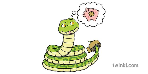 Link蛇蛇想象固定与带字符动物爬行动物丛林动物eyfs的东西