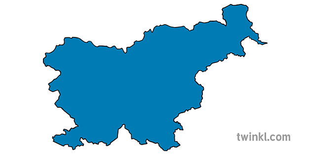 словенија земја граница облик европска земја карта ks1 Illustration ...
