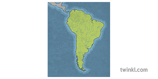 Mapa Da América Do Sul Sem Rótulos Twinkl 4525