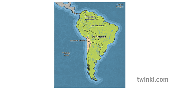 South American Deserts Map South America Map With Atacama Desert Cartography Latam Geography Mps Ks2