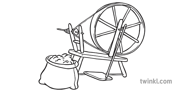 sleeping beauty spinning wheel clip art