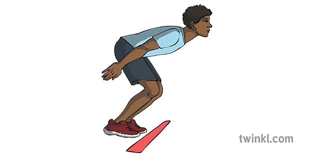 ayakta uzun atlama aşamaları aşama 1 ks2 Illustration - Twinkl