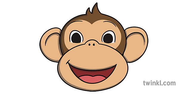 Step Finished How to Draw a Monkey Face Animal Activity Drawing KS1