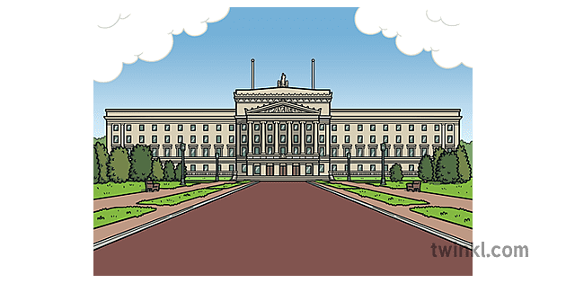 Gedung Parlemen Stormont Illustration 0591