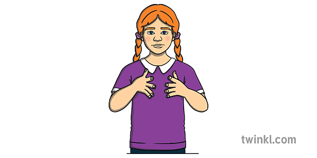 story-auslan-daily-routine-words-person-child-girl-sign-language-australian