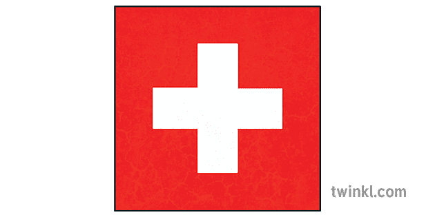 Swiss Flag Illustration - Twinkl