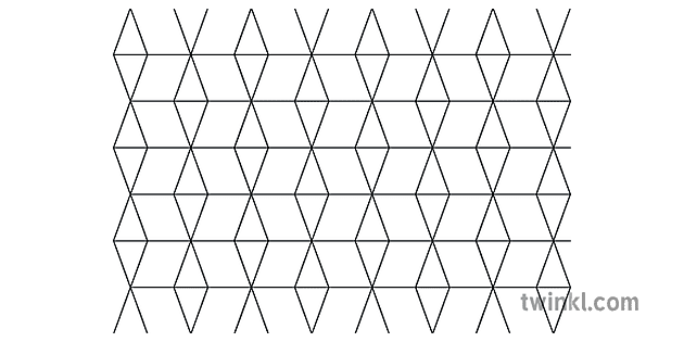Tessellation Pattern Triangle Rhombus Illustration - Twinkl
