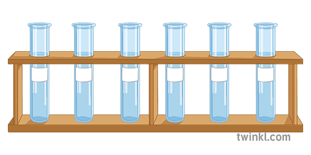 Rak Tabung Dari 6 Dengan Label Kosong Sains Sekunder Illustration Twinkl 7432