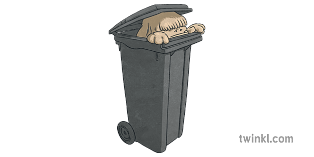 The Wabub In A Wheelie Bin Furry Monster English Ks2 Illustration Twinkl