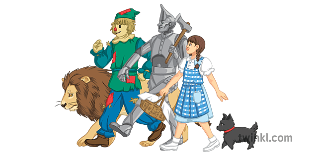 The Wizard Of Oz Dorothy Lion Tin Man Scarecrow Toto Fairy Tale Character