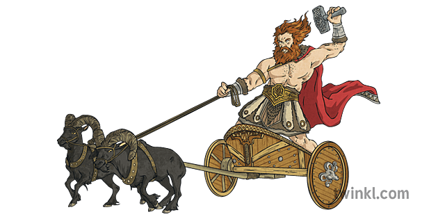 thunor anglo saxon god of thunder ks2 Illustration - Twinkl