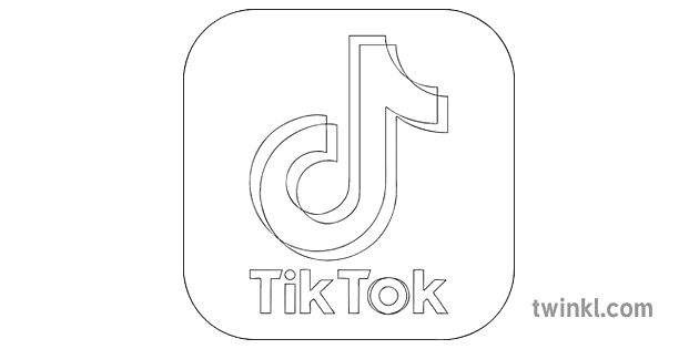 orange and black tik tok icon