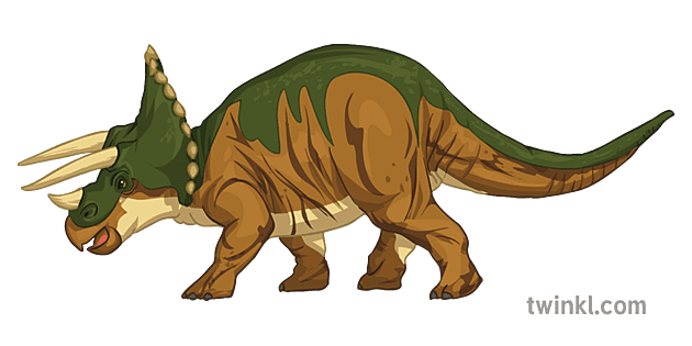 Triceratops Dinosaure Francais Secondaire Illustration Twinkl