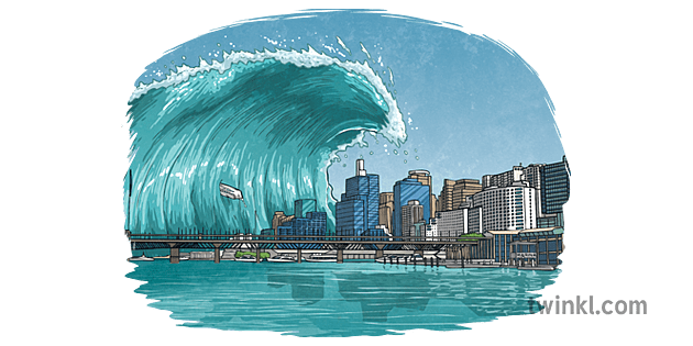 tsunami desastre clima ola ks2 - Twinkl