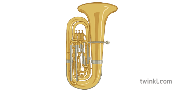 Tuba Musiek Instrumente Sekonder Illustration Twinkl