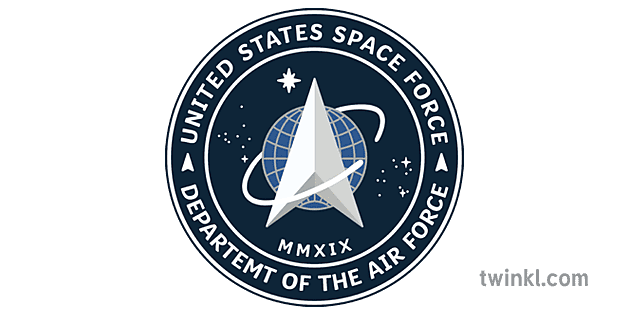 US Space Force Insignia Illustration - Twinkl