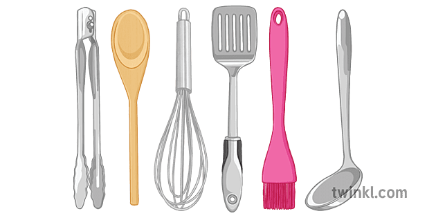 utensils used in spanish cuisine clipart