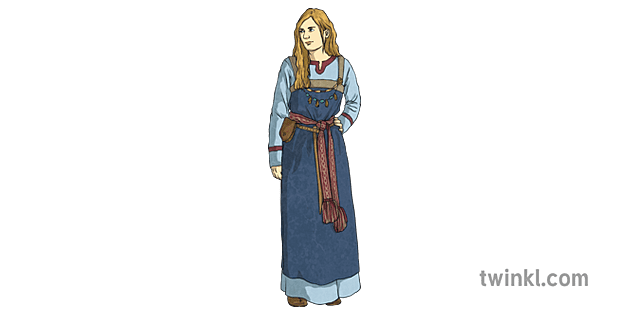 Viking Woman Person History Norse Scandinavia Topics Ks2 Illustration