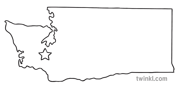 washington state outline png