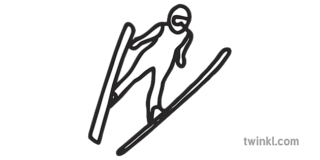 冬季オリンピック スキージャンプ アイコン クラフト