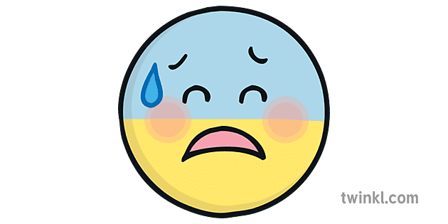 Pryderus Emoji Emosiynau Emoticon Icon Sen Ks1 Illustration Twinkl