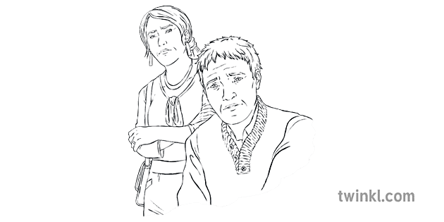 心配している 親 Bw Rgb Illustration Twinkl