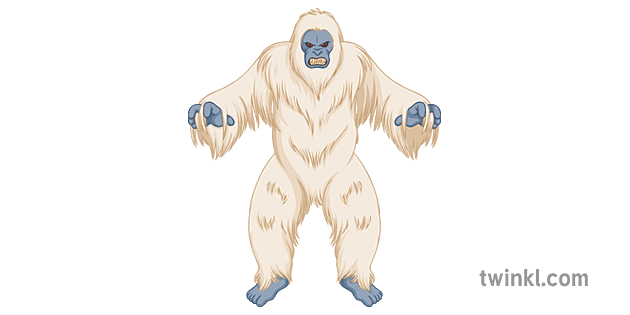 Yeti Geography Monster Mythical Creature Folk Lore Secondary