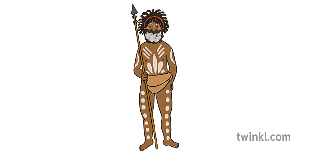 Aboriginal Man Illustration Twinkl