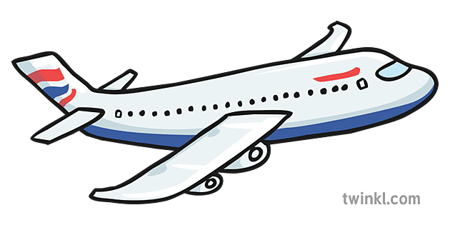 Aeroplane Plane Illustration - Twinkl