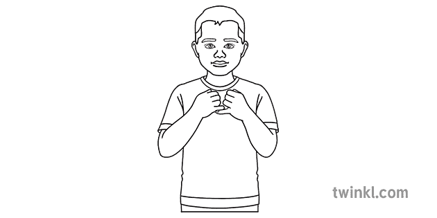 palabras auslan cores prata pt1 branco e negro rgb ver 1 2 Illustration