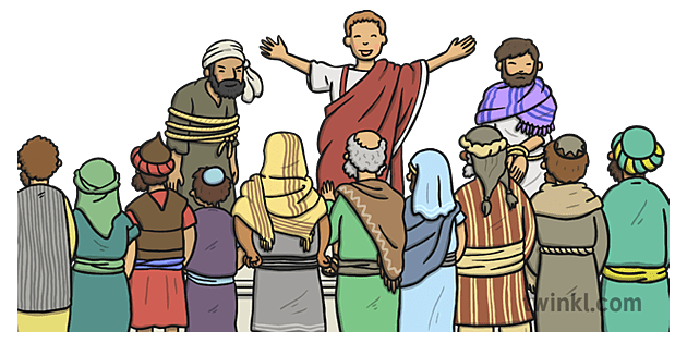 Barabbas und Jesus Illustration