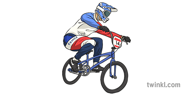 Bmx Rider Illustration - Twinkl