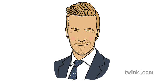 David Beckham Illustration - Twinkl David Beckham Illustration - Twinkl